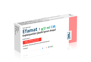 EFAMAT 1 GR/2 ML IM ENJ. COZELTI ICEREN AMPUL
